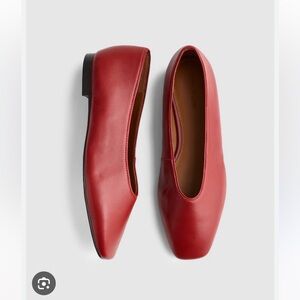 Madewell Mylie Ballet Flat in Red